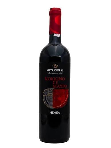 MITRAVELAS ESTATE - RED ON BLACK